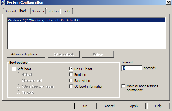 Konfigurasi Msconfig