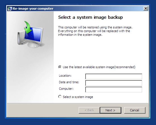 System Image Recovery