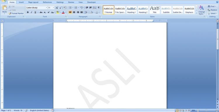 Cara Menghilangkan Watermark di Word