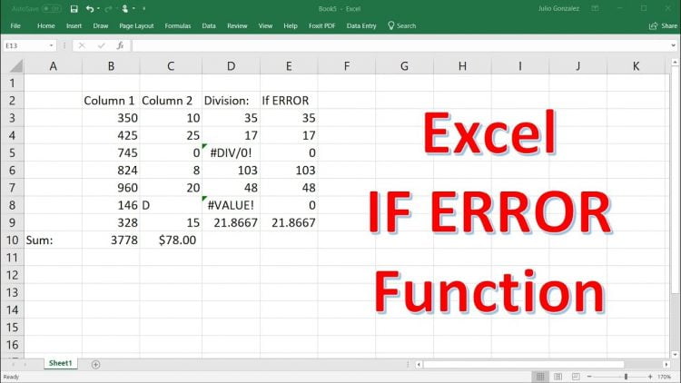 Excel Formula Iferror Multiple Conditions