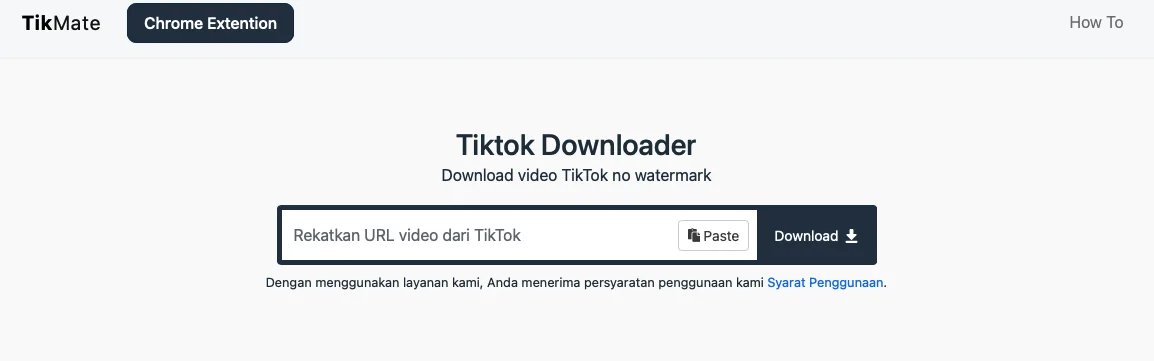 Jika sudah, silakan menuju ka tab baru, kemudian buka situs TikTok.