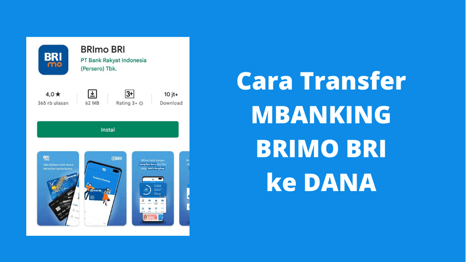 Isi Saldo DANA Menggunakan BRIMO