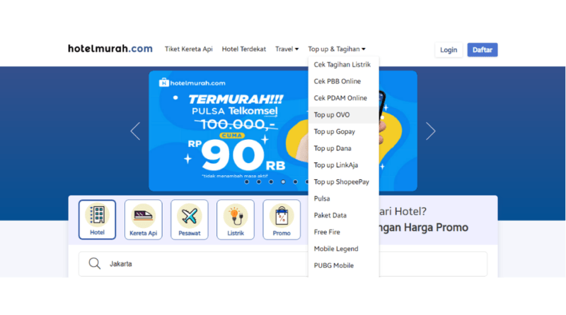 Transfer GoPay ke OVO Melalui Hotelmurah